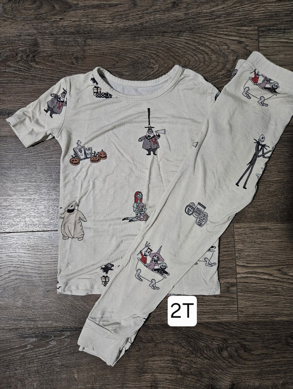 Magical Little Babes 2T Nightmare Before Christmas 2 Piece Bamboo Pajama